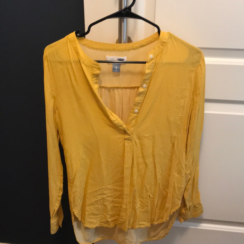 Old Navy Tunic. Mustard yellow